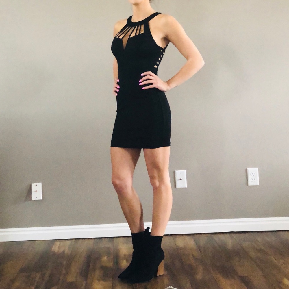 Black cocktail dress